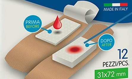 Hemostatic pad with cellulose sponge Emostrips Emo